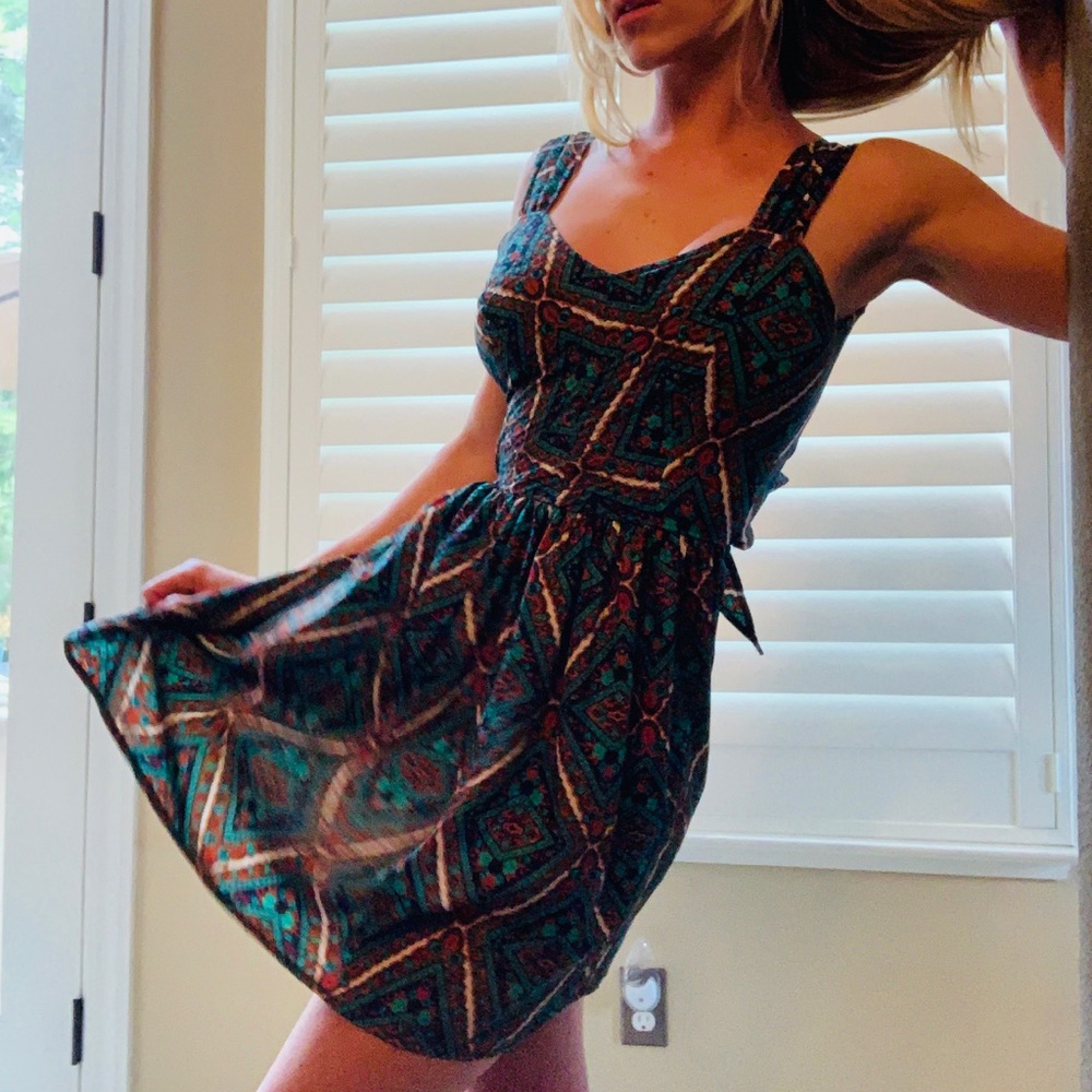 BAND OF GYPSIES Emerald Dress